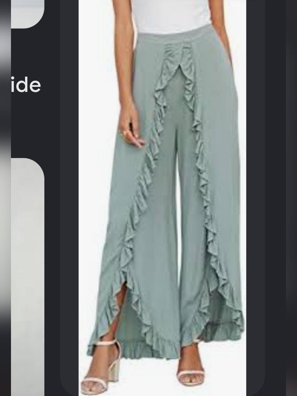 Boho Ruffle Pants L - Picture 4 of 6